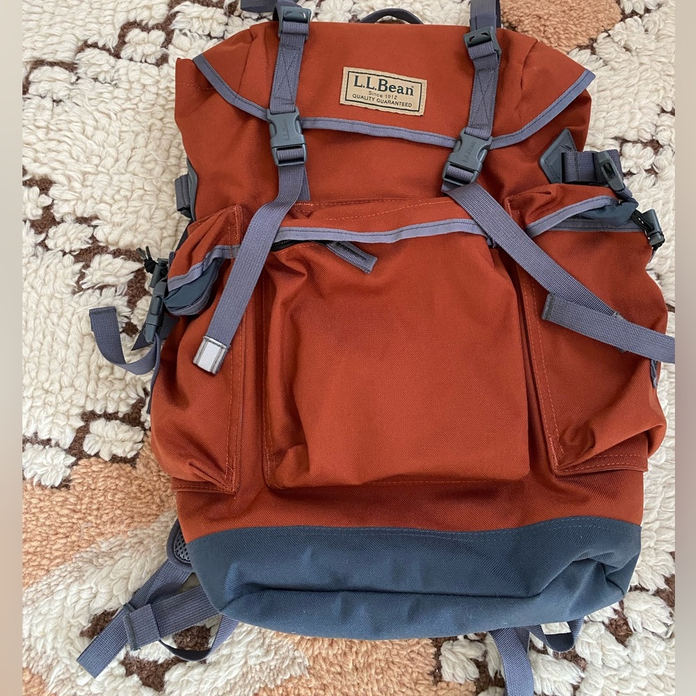 L.L. BEAN CONTINENTAL Multi-Pocket RUCKSACK Backpack TRAVEL Hiking BAG